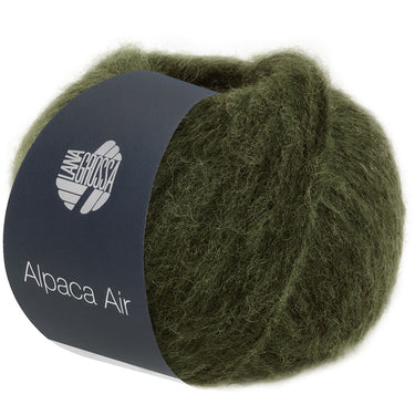Lana Grossa Alpaca Air Yarn - 25 Loden Green - Extra Image