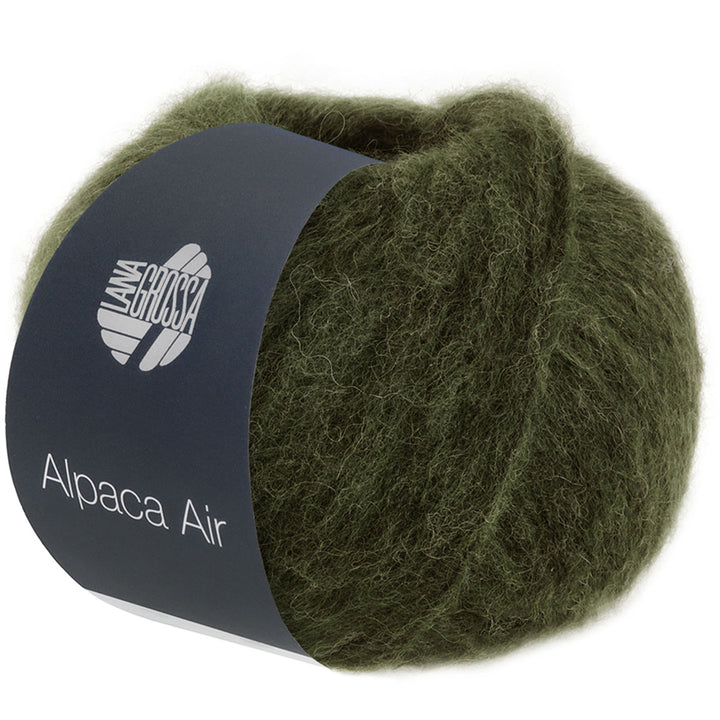 Lana Grossa Alpaca Air Yarn - 25 Loden Green - Extra Image