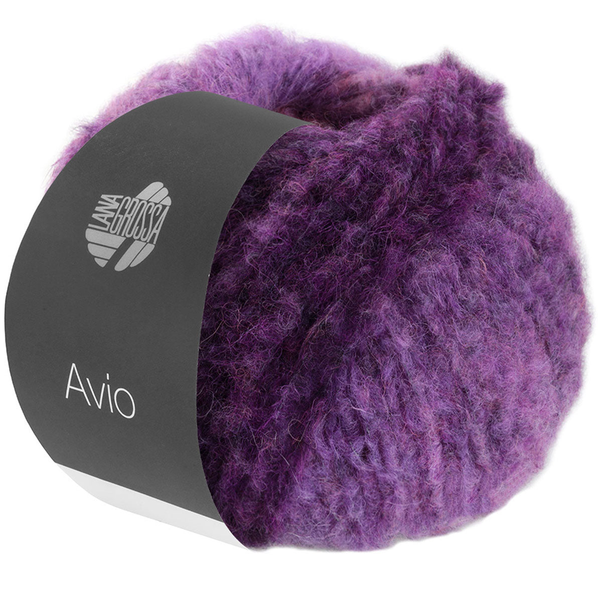 Lana Grossa Avio Yarn - 17 Blue Violet/Berry - Extra Image