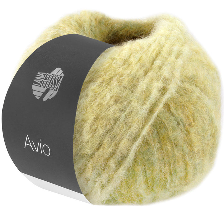 Lana Grossa Avio Yarn - 18 Olive/Green Yellow - Extra Image