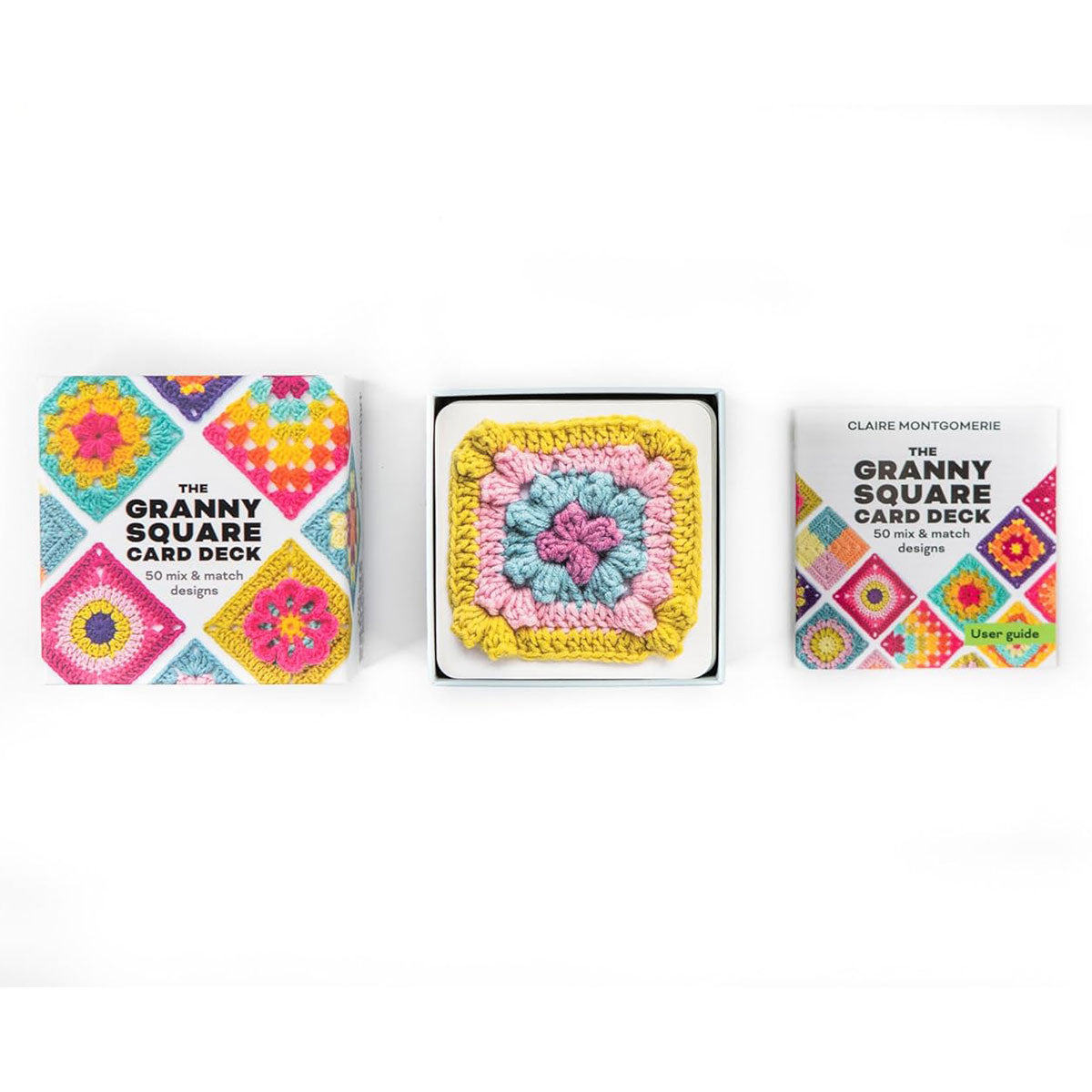 Penguin Random House Claire Montgomerie Crochet Books - The Granny Square Card Deck - Extra Image