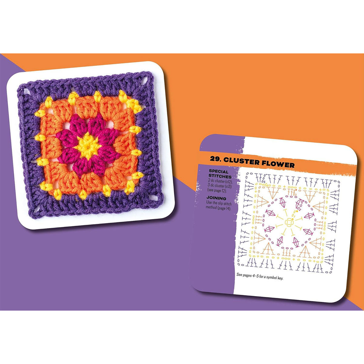 Penguin Random House Claire Montgomerie Crochet Books - The Granny Square Card Deck - Extra Image