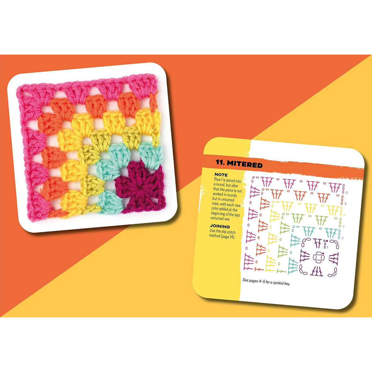 Penguin Random House Claire Montgomerie Crochet Books - The Granny Square Card Deck - Extra Image