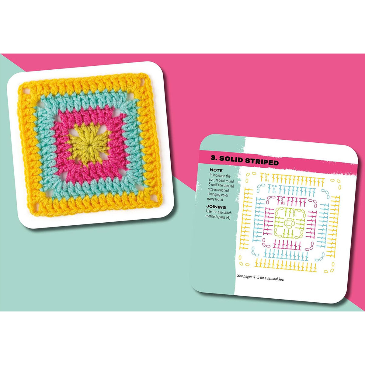 Penguin Random House Claire Montgomerie Crochet Books - The Granny Square Card Deck - Extra Image