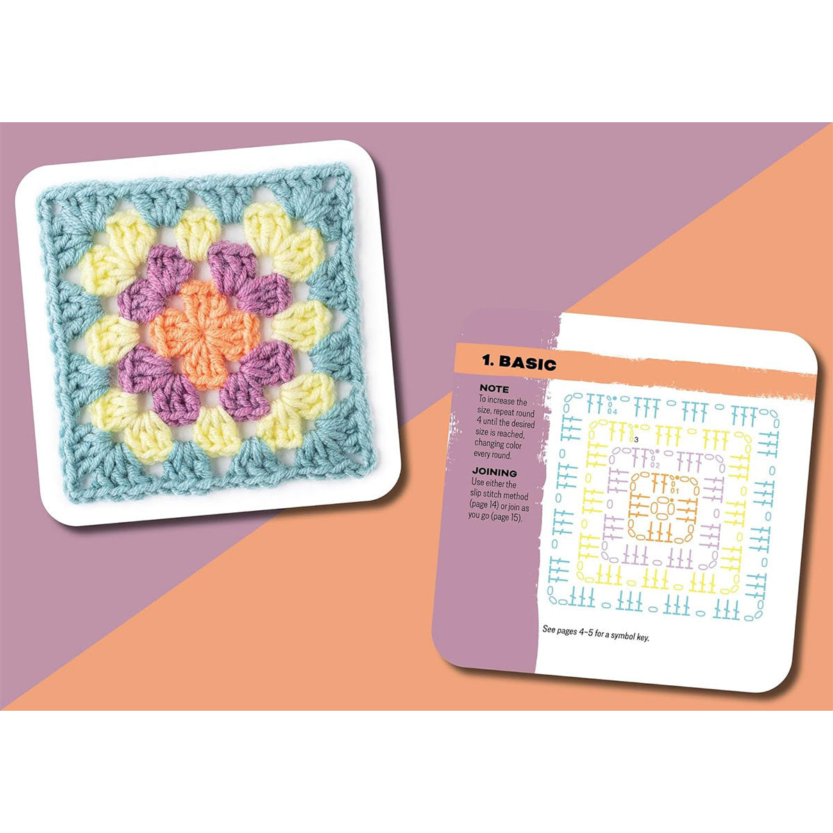 Penguin Random House Claire Montgomerie Crochet Books - The Granny Square Card Deck - Extra Image