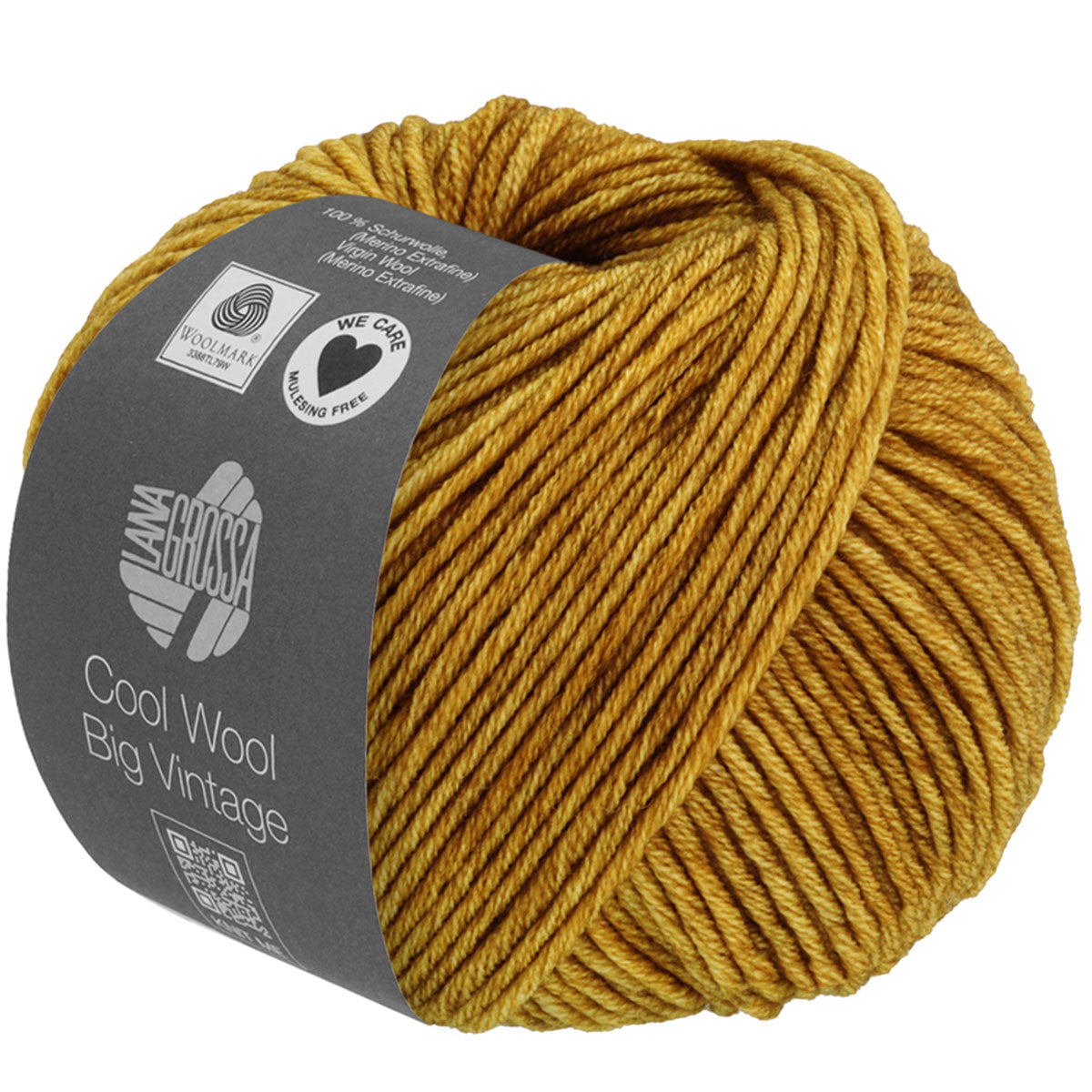 Lana Grossa Cool Wool Big Vintage Yarn - 7162 Mustard - Extra Image
