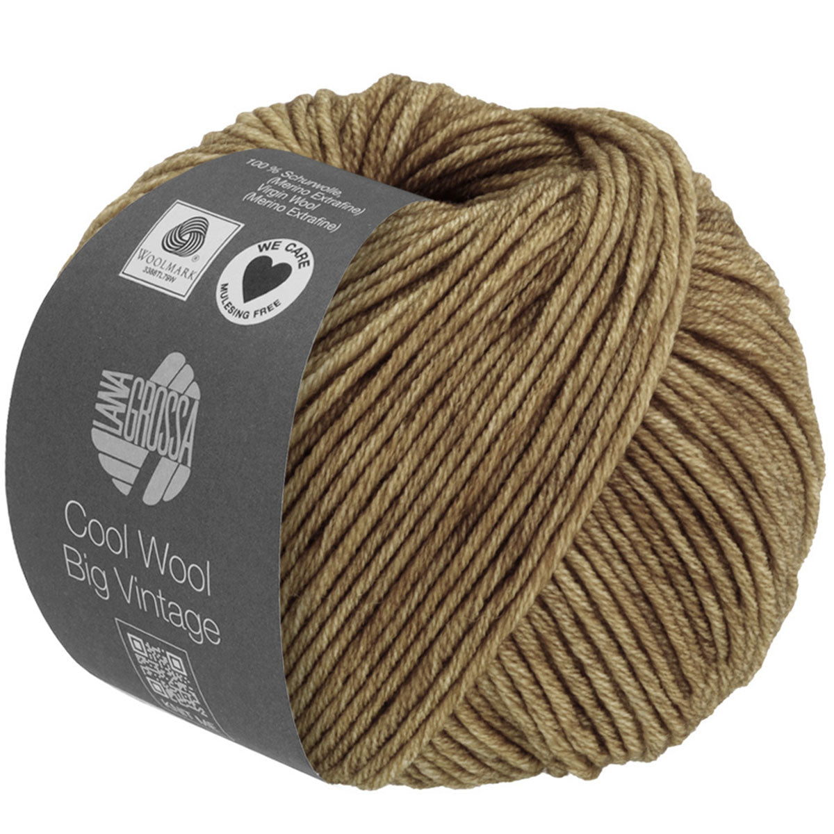 Lana Grossa Cool Wool Big Vintage Yarn - 7182 Sand Beige - Extra Image
