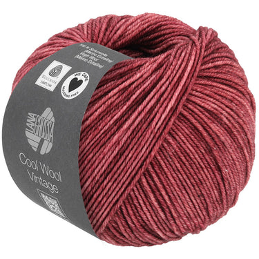Lana Grossa Cool Wool Vintage Yarn - 7364 Burgundy - Extra Image