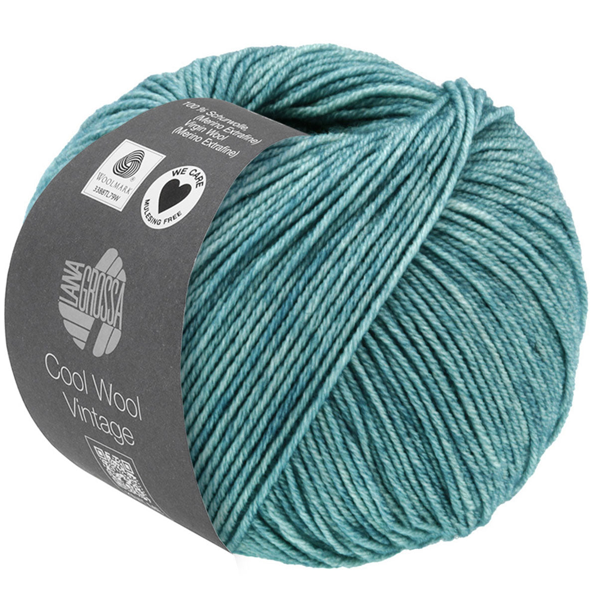 Lana Grossa Cool Wool Vintage Yarn - 7367 Petrol - Extra Image