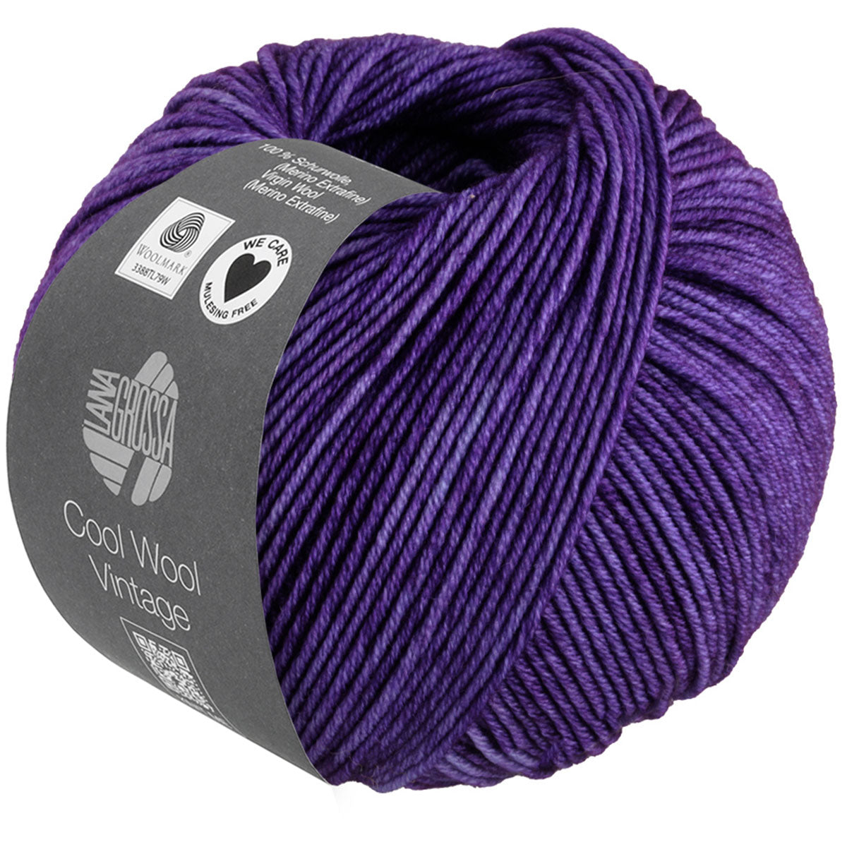 Lana Grossa Cool Wool Vintage Yarn - 7372 Violet - Extra Image