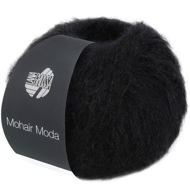 Lana Grossa Mohair Moda Yarn - 16 Black - Extra Image