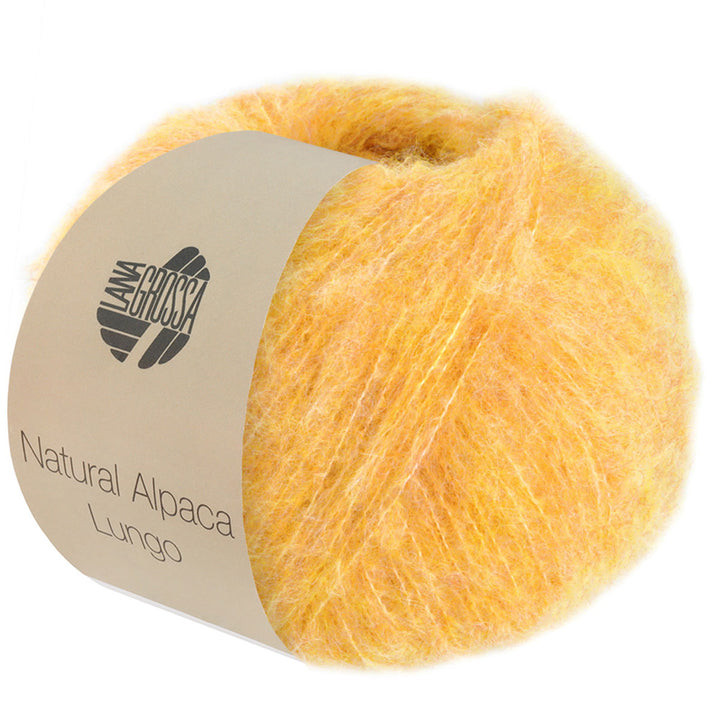 Lana Grossa Natural Alpaca Lungo Yarn - 10 Yellow - Extra Image