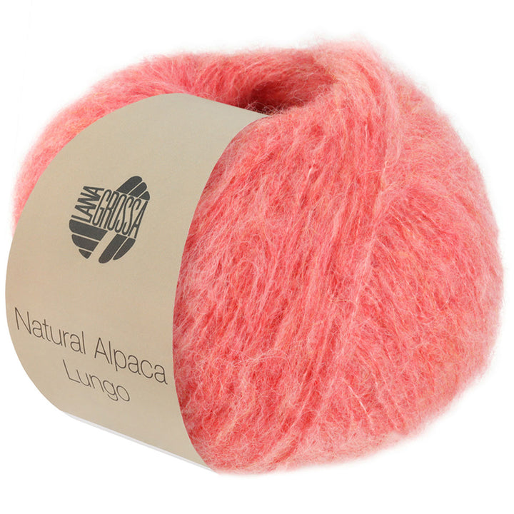 Lana Grossa Natural Alpaca Lungo Yarn - 11 Light Red - Extra Image