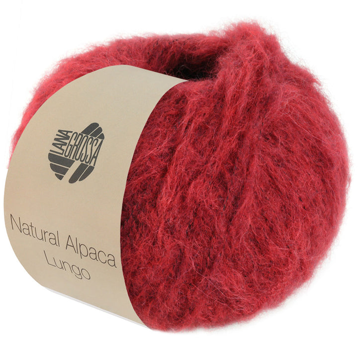 Lana Grossa Natural Alpaca Lungo Yarn - 12 Red - Extra Image