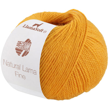 Lana Grossa Natural Lama Fine Yarn - 101 Yellow - Extra Image