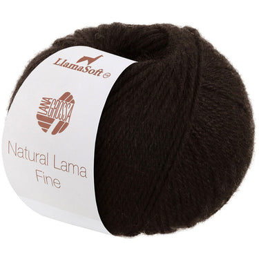 Lana Grossa Natural Lama Fine Yarn - 116 Mocha - Extra Image