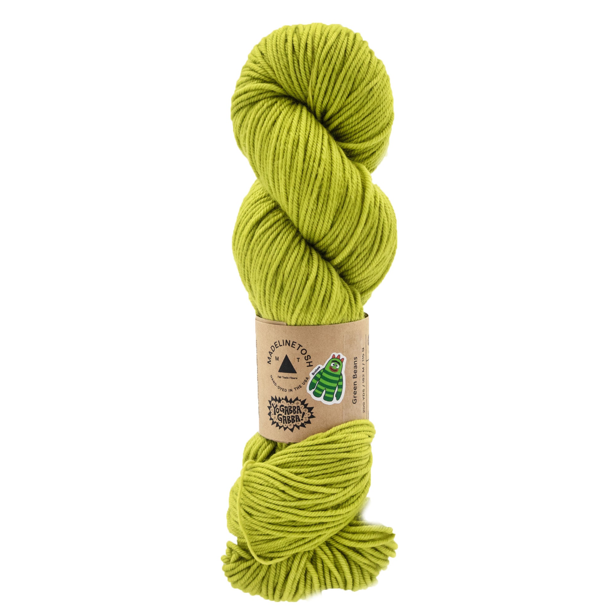 Madelinetosh Tosh Vintage Yarn - Green Bean - Zoom Image