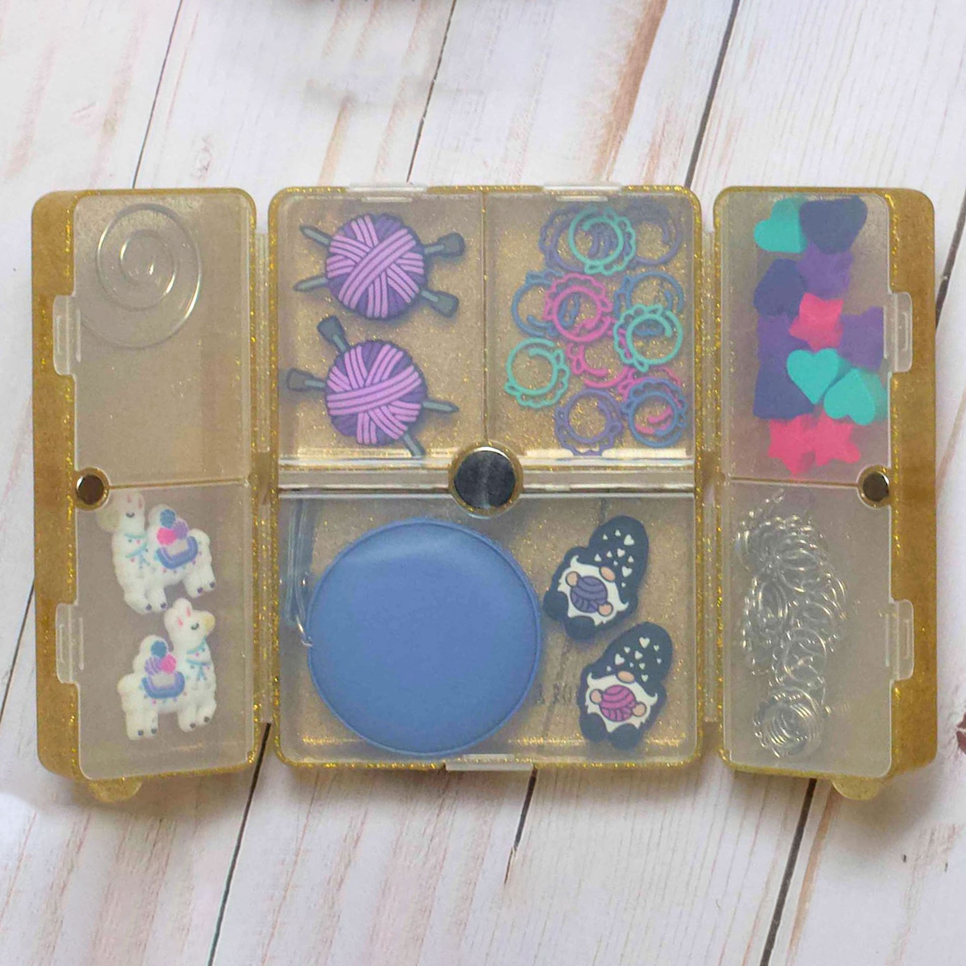 Fox & Pine Stitches Notion Nooks - Glitter Gold - Zoom Image