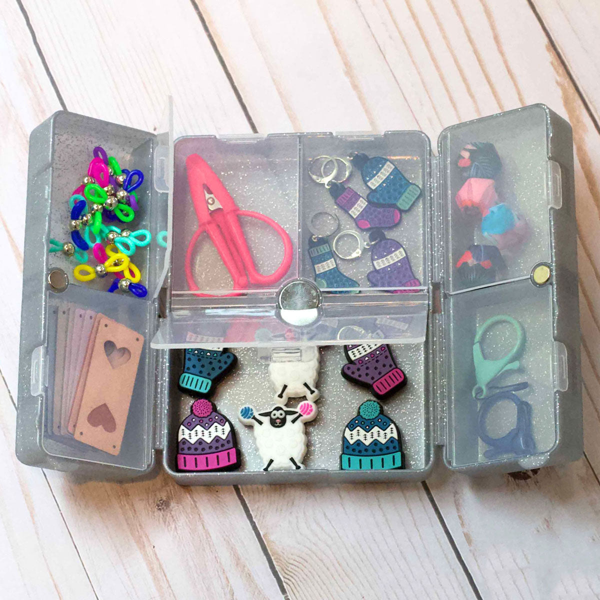 Fox & Pine Stitches Notion Nooks - Glitter Silver - Extra Image