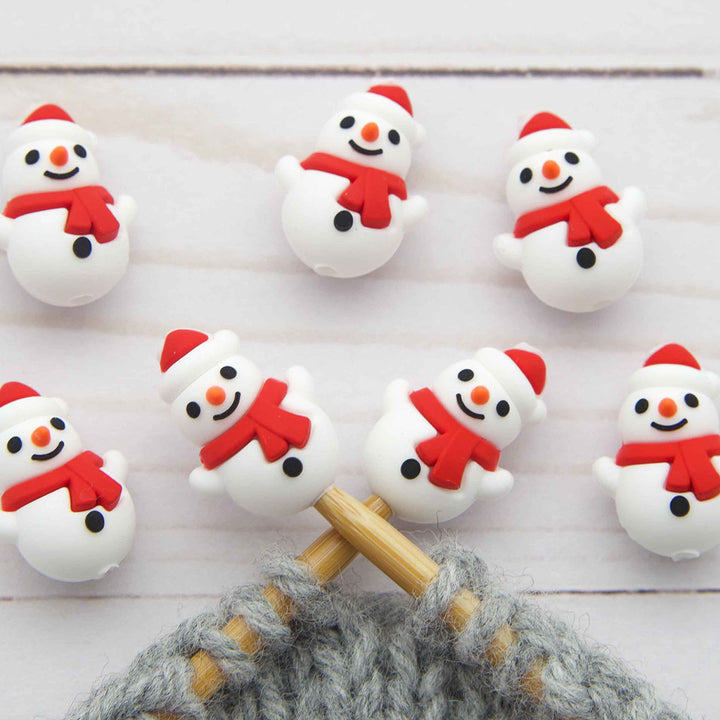 Fox & Pine Stitches Stitch Stoppers/ Point Protector - Little Snowman - Extra Image