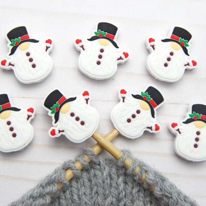 Fox & Pine Stitches Stitch Stoppers/ Point Protector - Snowman Gnome - Extra Image