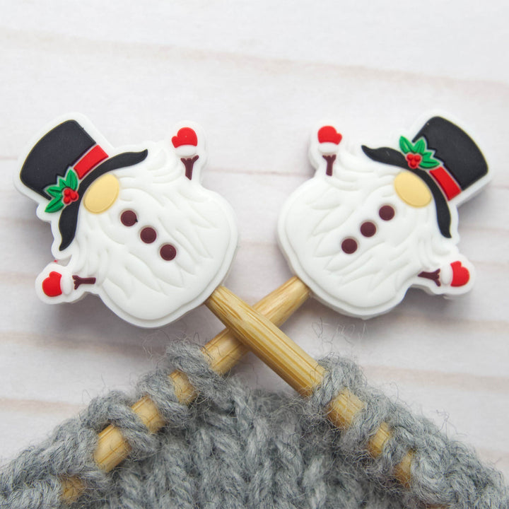 Fox & Pine Stitches Stitch Stoppers/ Point Protector - Snowman Gnome - Zoom Image