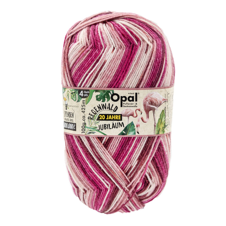 Opal Regenwald: 20th Anniversary Edition Yarn - 1207 Flamingo - Extra Image