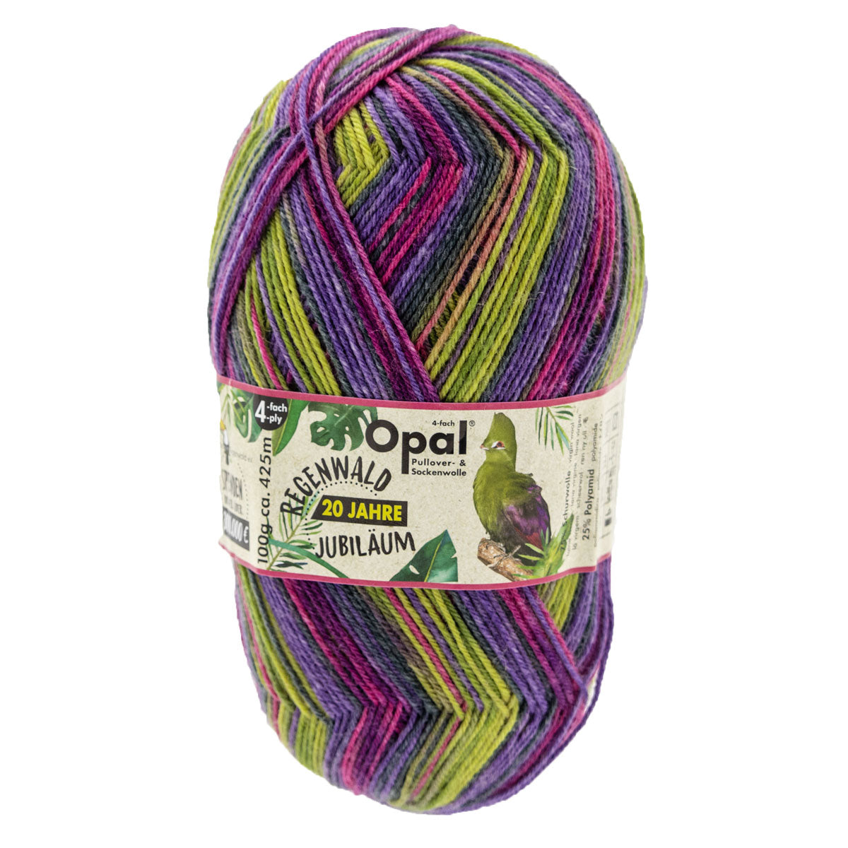 Opal Regenwald: 20th Anniversary Edition Yarn - 8467 Kongo Sally - Extra Image