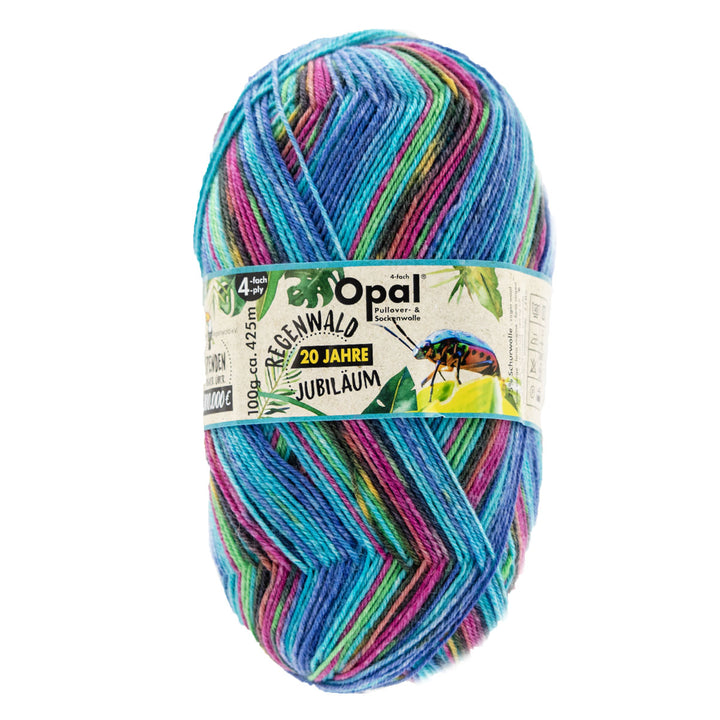 Opal Regenwald: 20th Anniversary Edition Yarn - 9622 Zoey Die Zuckerbäckerin - Extra Image