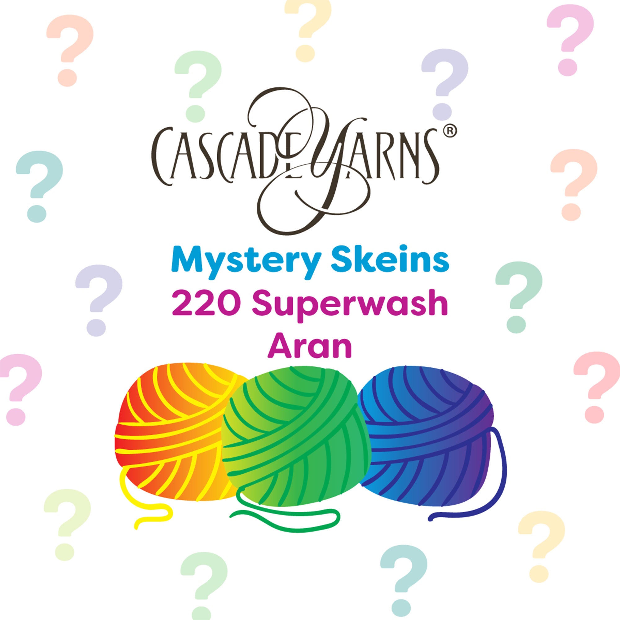 Cascade Yarns 220 Superwash Aran One of a Kind Yarn - Mystery Skein - Zoom Image