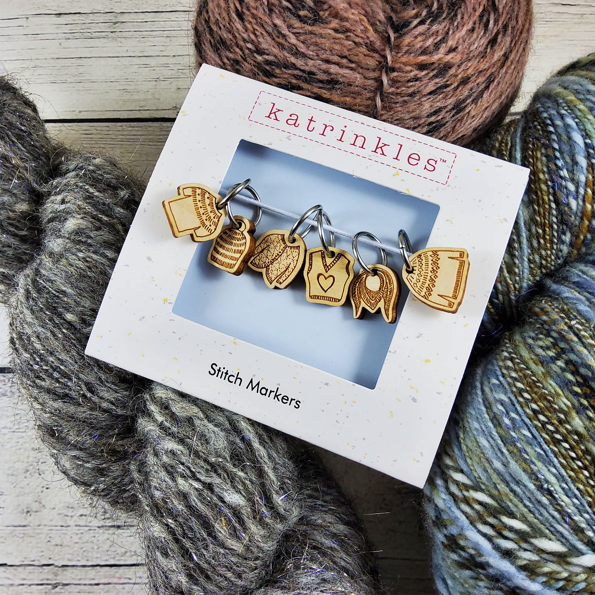 Katrinkles Stitch Markers - Hand Knits - Zoom Image