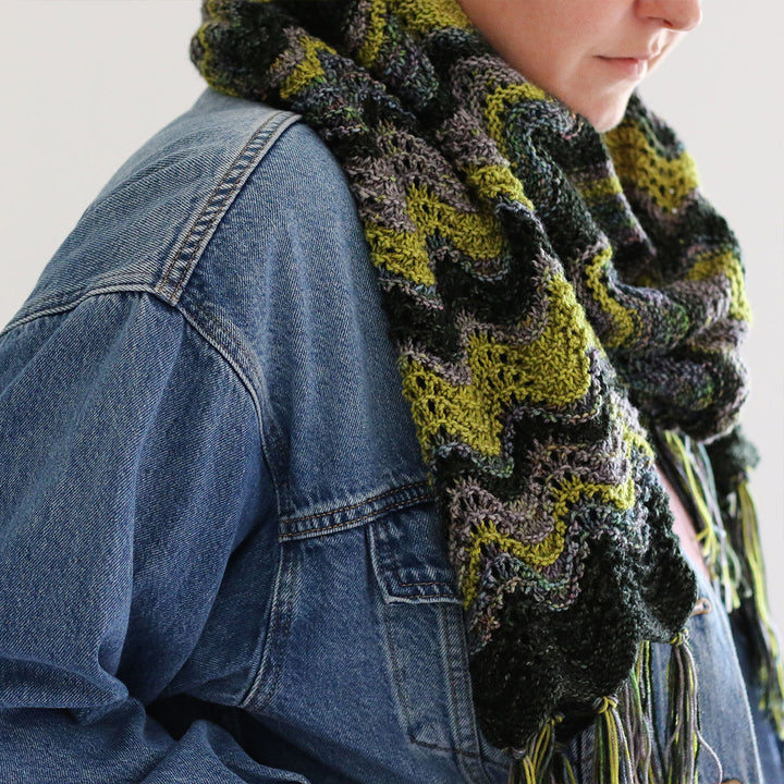 Madelinetosh Defying Gravity Shawl Kit Kits - Elphaba - Extra Image