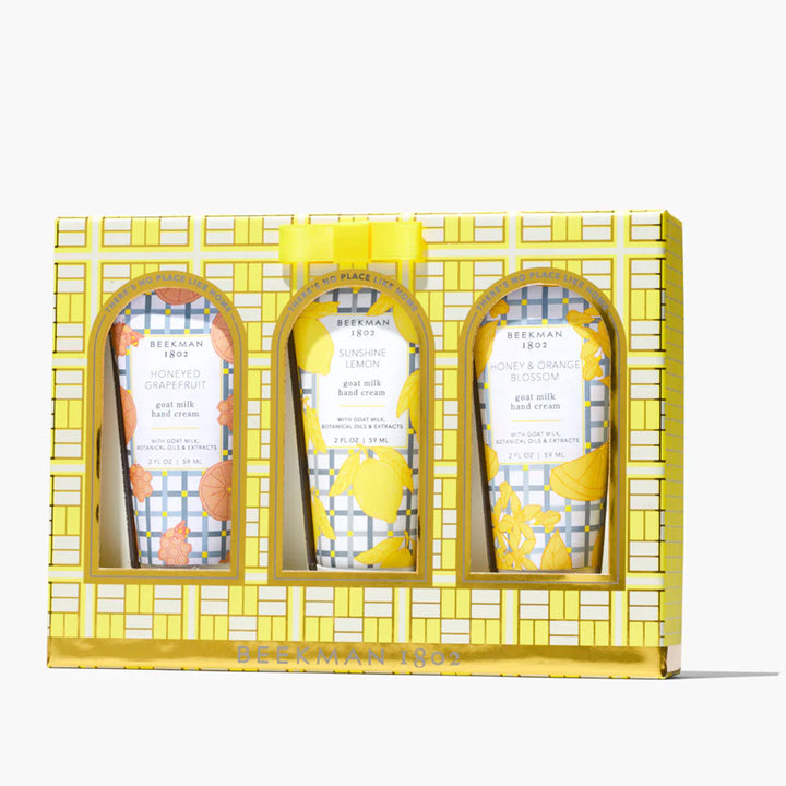 Beekman 1802 Hand Cream Sampler - Honeyed Grapefruit, Honey & Orange Blossom, Sunshine Lemon - Extra Image