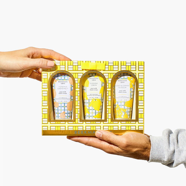 Beekman 1802 Hand Cream Sampler - Honeyed Grapefruit, Honey & Orange Blossom, Sunshine Lemon - Extra Image