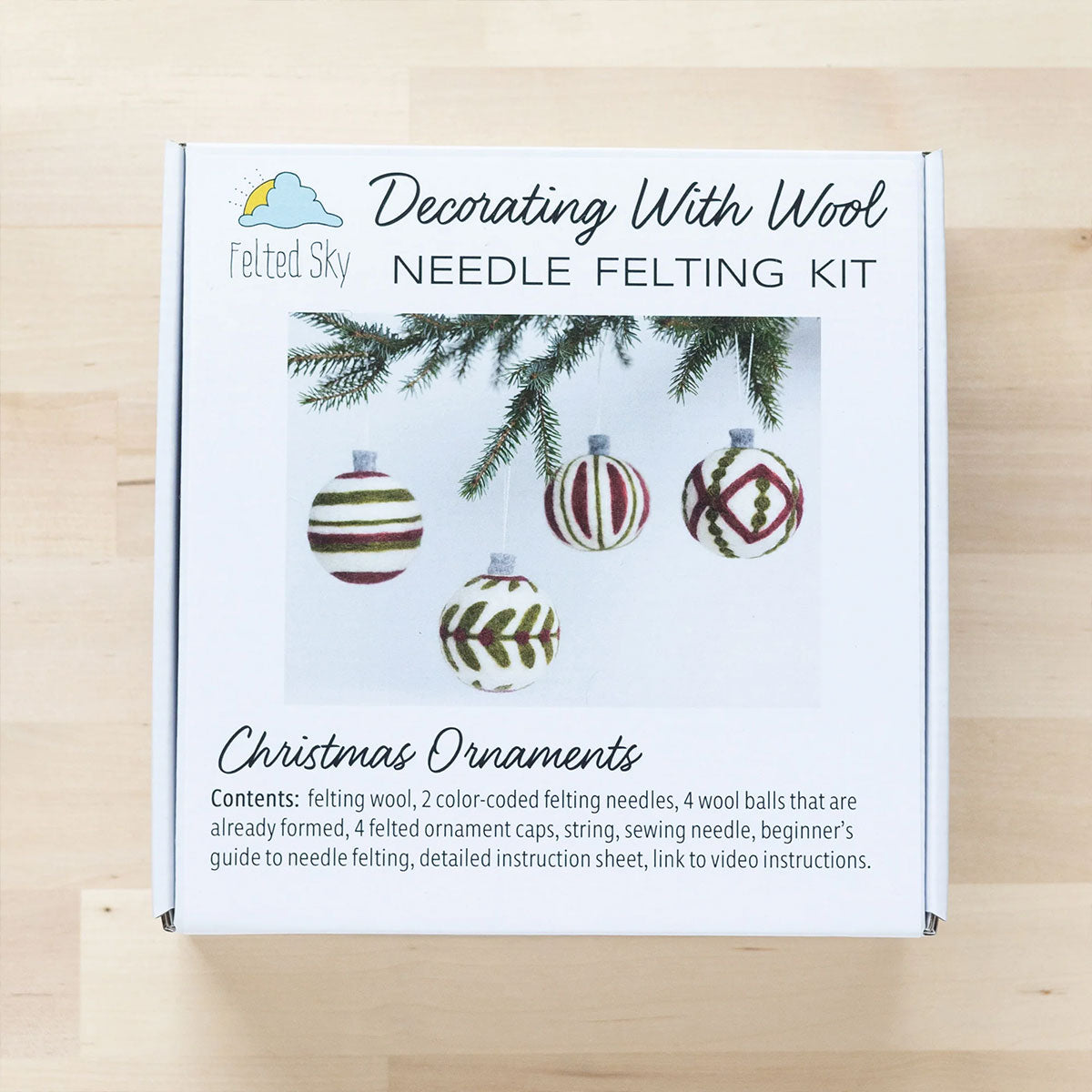 Felted Sky Sculpting With Wool Needle Felting Kits - Christmas Ornaments - Extra Image