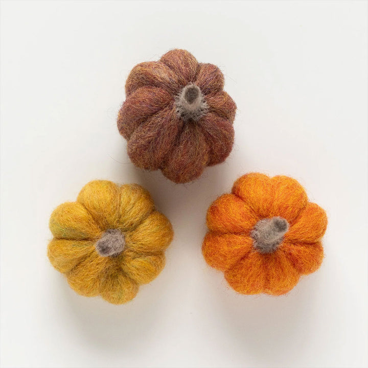 Felted Sky Sculpting With Wool Needle Felting Kits - Pumpkin Trio Mini - Extra Image