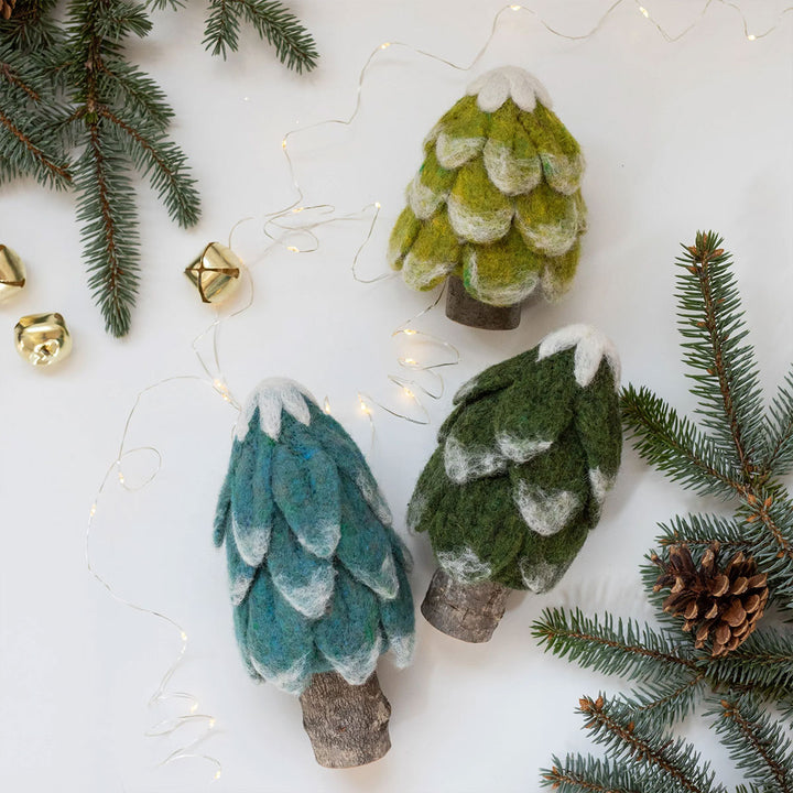 Felted Sky Sculpting With Wool Needle Felting Kits - Evergreen Trees - Extra Image