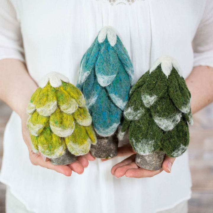 Felted Sky Sculpting With Wool Needle Felting Kits - Evergreen Trees - Extra Image