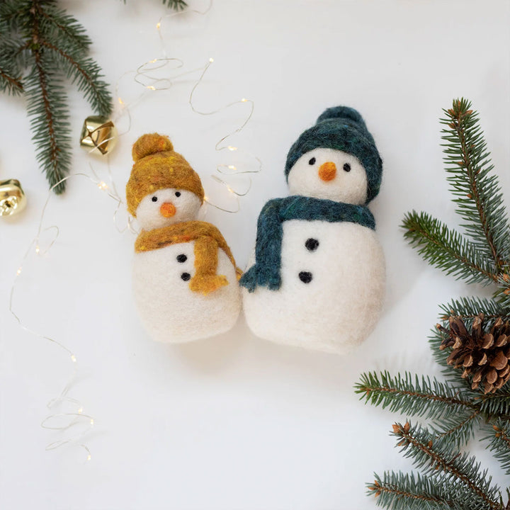 Felted Sky Sculpting With Wool Needle Felting Kits - Snowmen - Extra Image