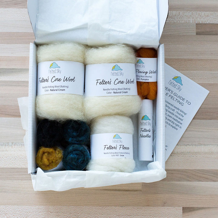 Felted Sky Sculpting With Wool Needle Felting Kits - Snowmen - Extra Image
