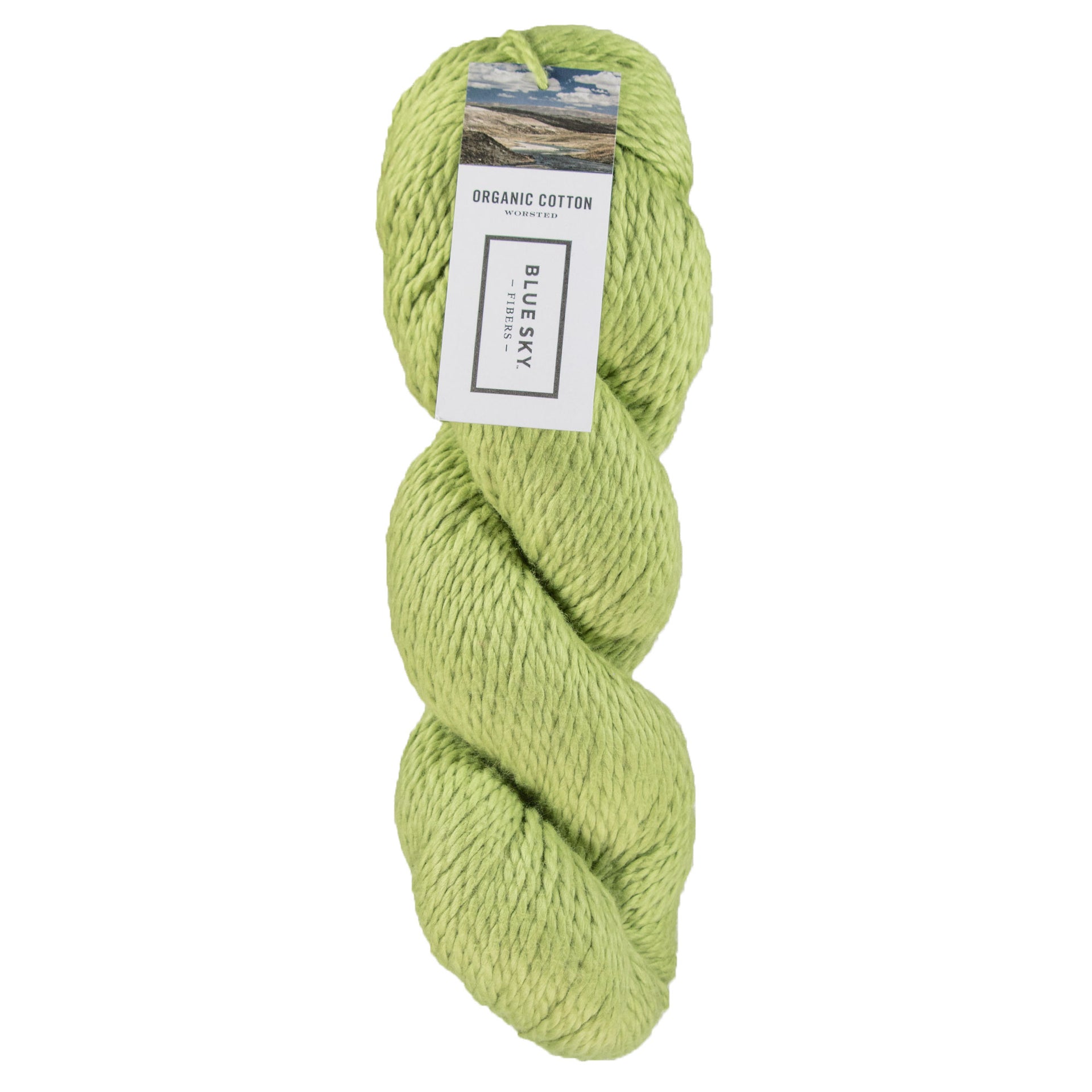 Blue Sky Fibers Organic Cotton Yarn - 639 - Wasabi - Zoom Image