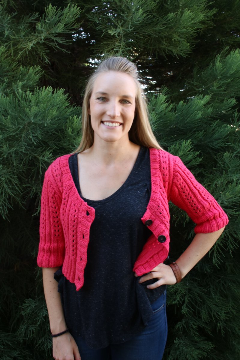 Blue Sky Fibers' Eyelet Cardigan - Main Image 2