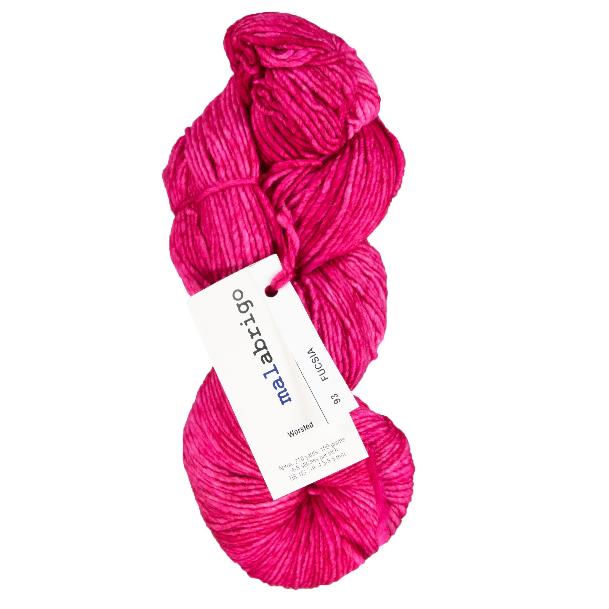 Malabrigo Worsted Merino Yarn - 093 Fuchsia - Zoom Image