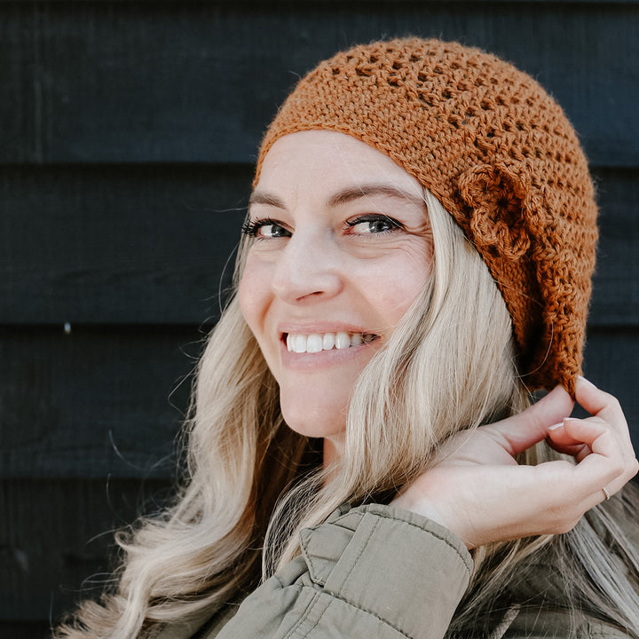 Dawn's Harmony Worsted Slouchy Crochet Hat - Main Image 4