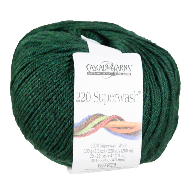 Cascade Yarns 220 Superwash Yarn - 0866 Forest Heather - Zoom Image