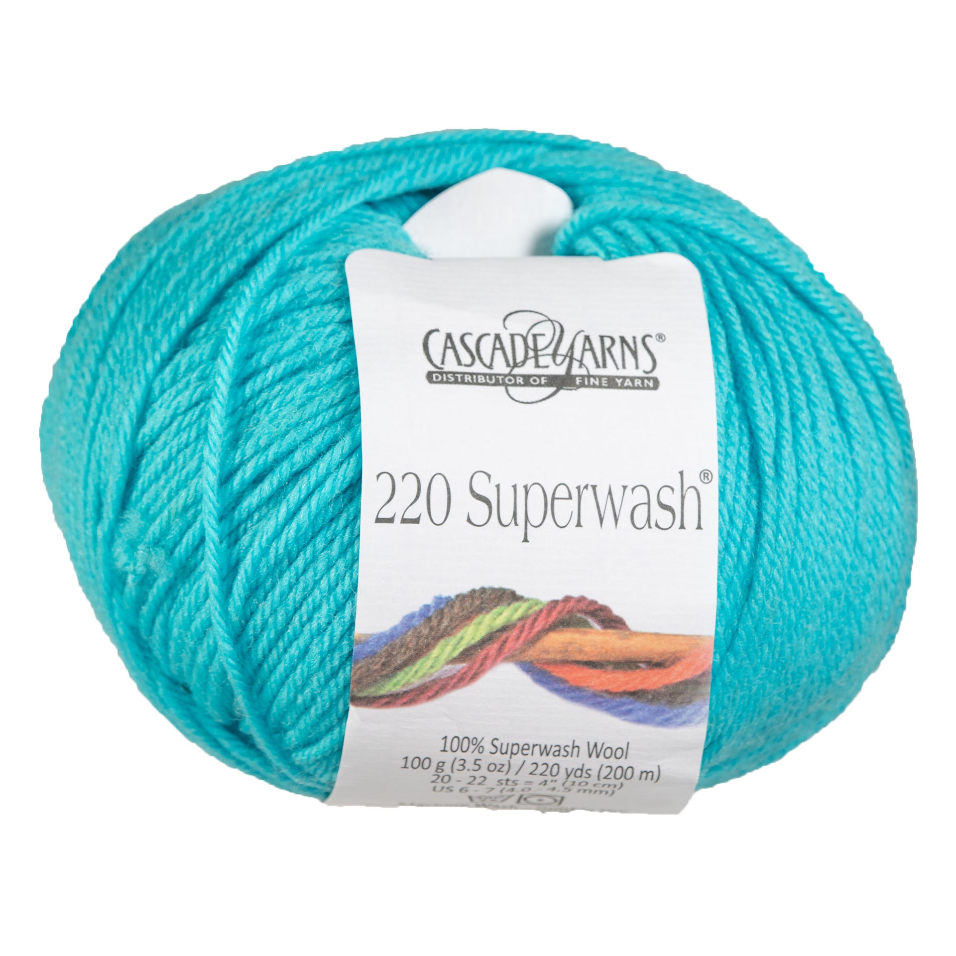 Cascade Yarns 220 Superwash Yarn - 0849 Dark Aqua - Zoom Image