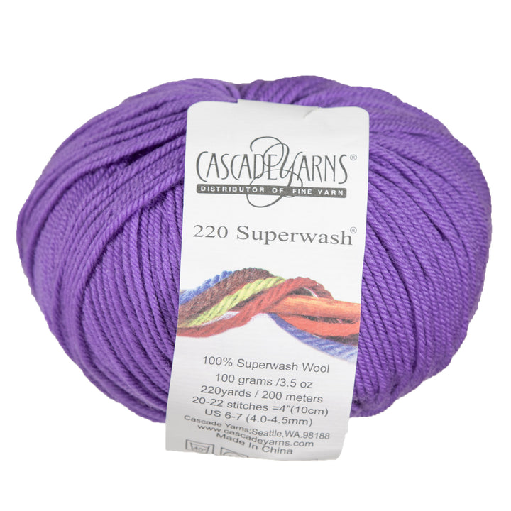 Cascade Yarns 220 Superwash Yarn - 0804 Amethyst - Zoom Image