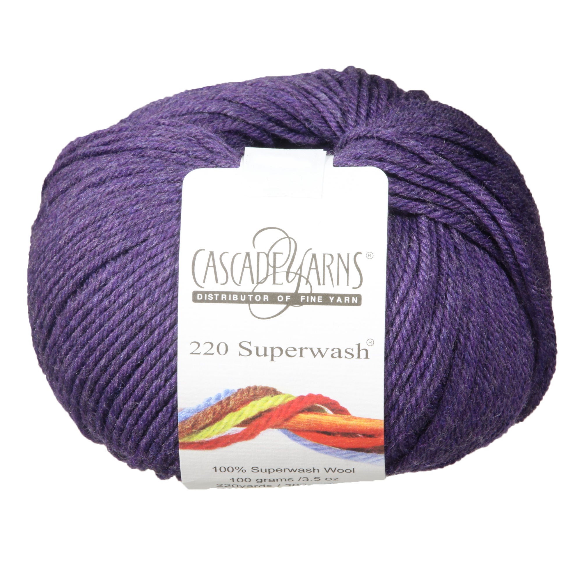 Cascade Yarns 220 Superwash Yarn - 1948 - Mystic Purple - Zoom Image
