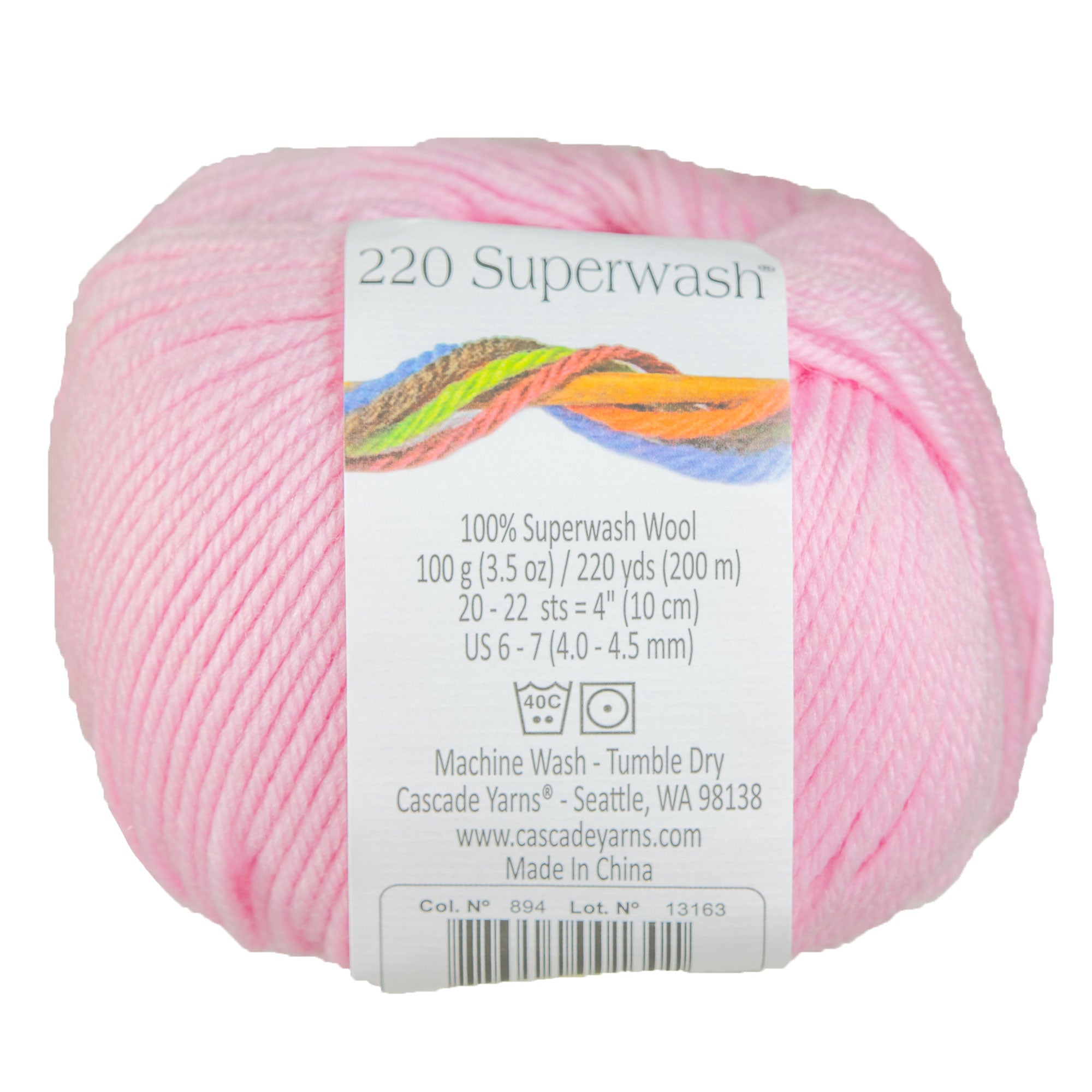 Cascade Yarns 220 Superwash Yarn - 0894 Strawberry Cream - Zoom Image