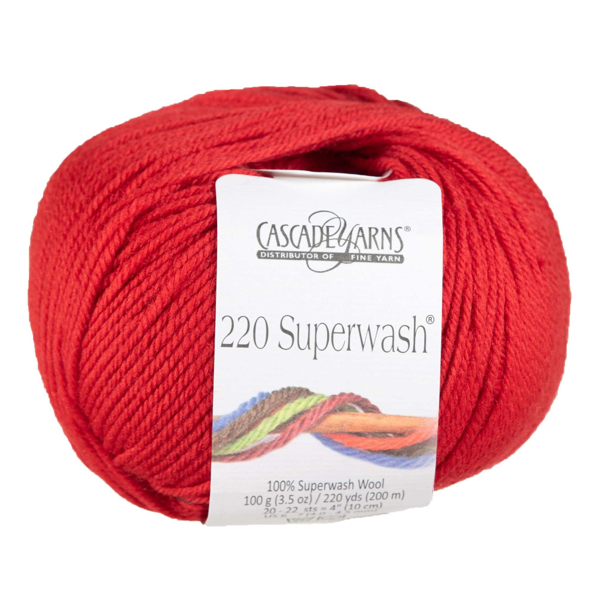 Cascade Yarns 220 Superwash Yarn - 0808 Sunset Orange - Zoom Image